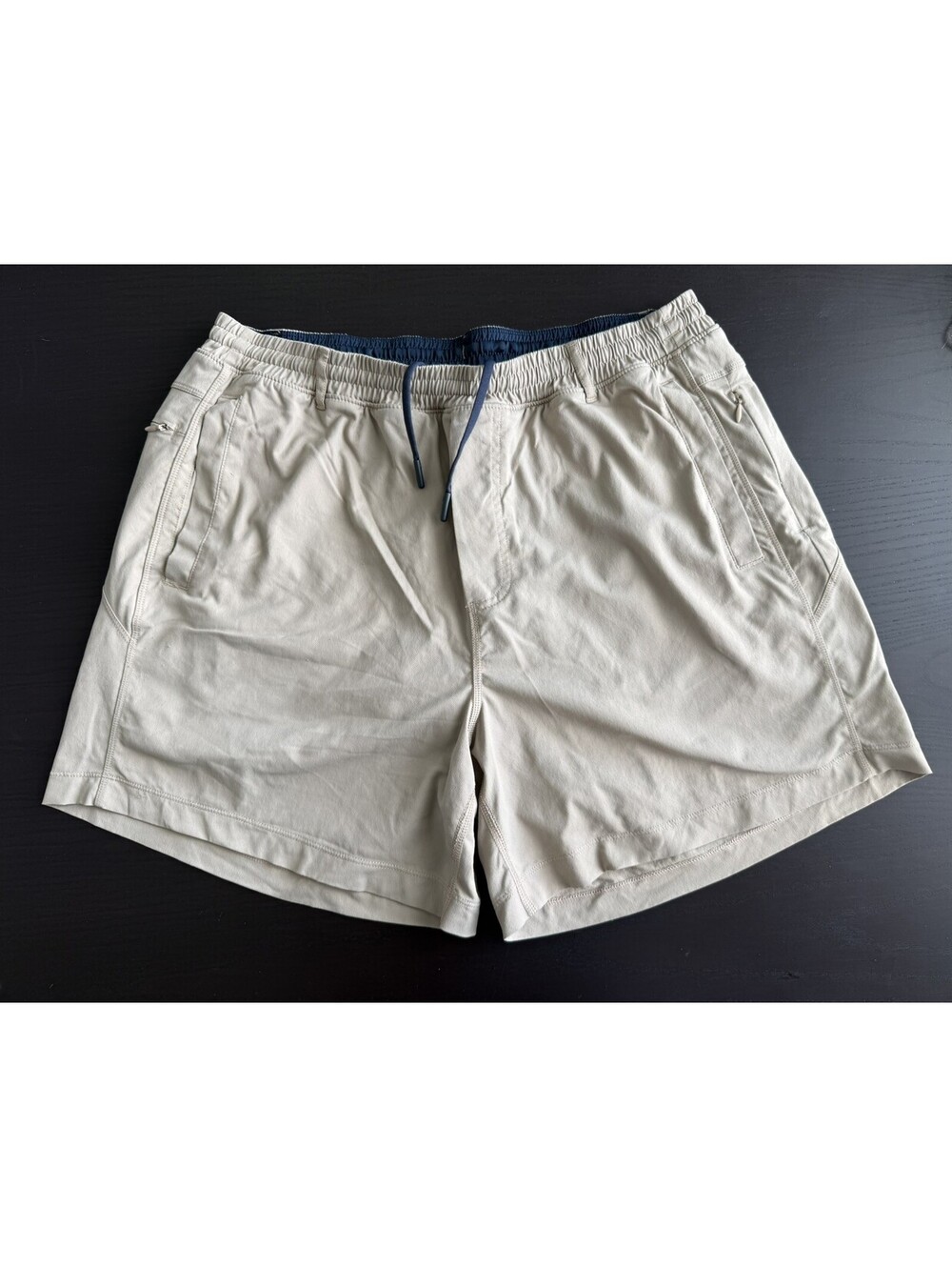 Birddogs Gym 5.5” Shorts XXL Beige Lined Boomstick Athletic 4 Way Stretch